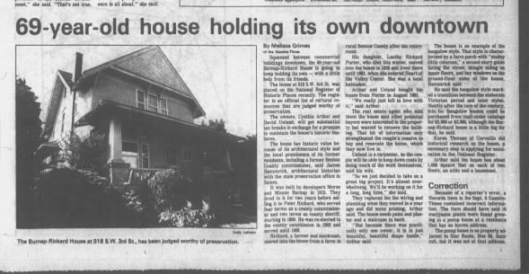 Clipping from Corvallis Gazette-Times
